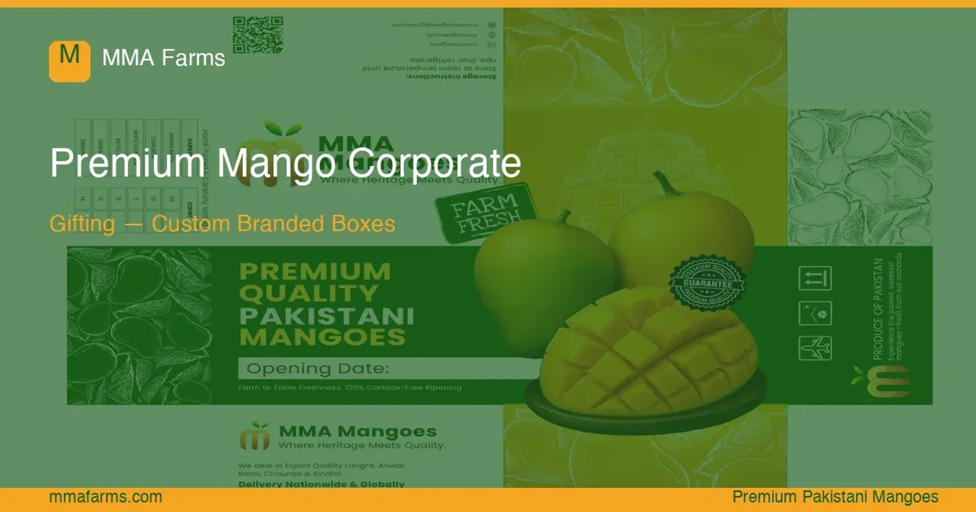 MMA Farms Corporate Mango Gift Boxes — Custom Branding & Bulk